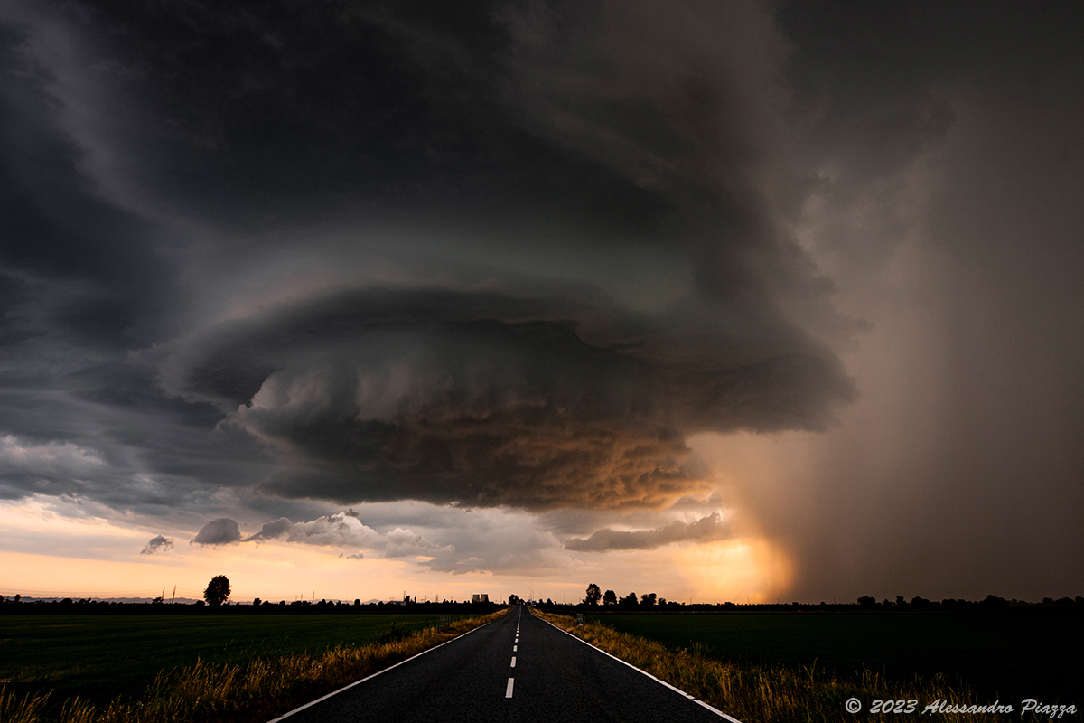 Luglio Supercella Lp Nel Vercellese Tornado In Italia