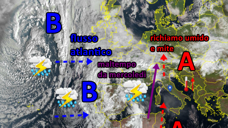 Temperature elevate, ma tanta pioggia in arrivo