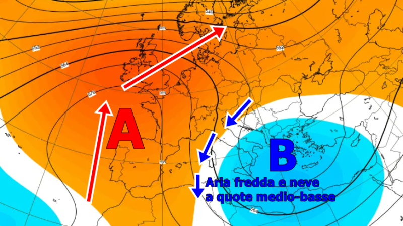 Due impulsi freddi in arrivo entro Natale