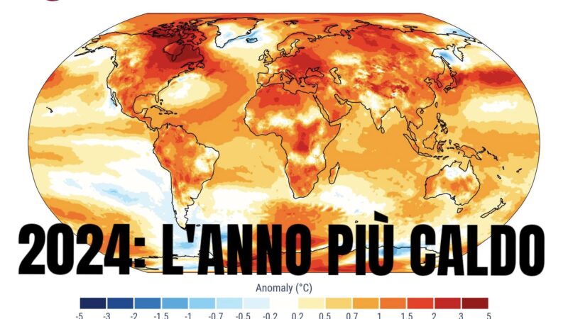 2024 è l’anno più caldo a scala globale