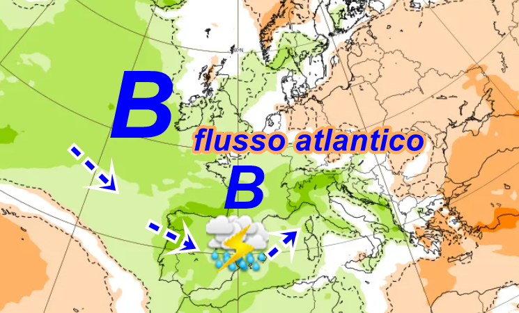 Tanta pioggia verso il Nord e neve sulle Alpi