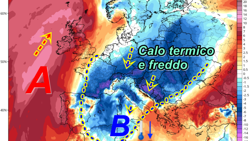 Breve irruzione Artica dal weekend