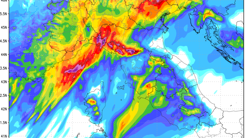 Ancora forti piogge al Nord e sui settori tirrenici